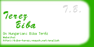terez biba business card